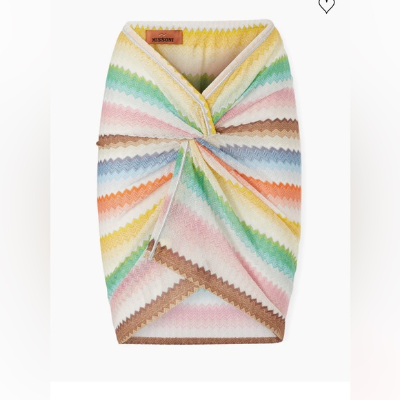 Missoni Dresses & Skirts - NWT Missoni Multicolor Zigzag Knit Mini Skirt
